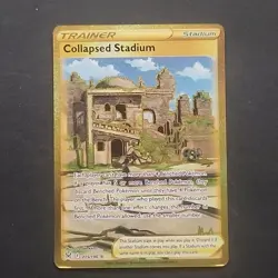 2022 Pokemon COLLAPSED STADIUM #215/196 Sword & Shield Lost Origin Full Art ENG - Image 1