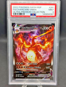 2022 Pokemon Charizard VMAX Black Star Promo SWSH261 PSA GRADED MINT 9 - Image 1