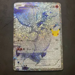 Pokemon Reshiram 113/114 Celebrations Classic Collection Full Art Holo (READ) - Image 1