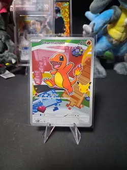 POKEMON FIRST PARTNER CHARMANDER ILLUSTRATION RARE PROMO 038🔥 - Image 1