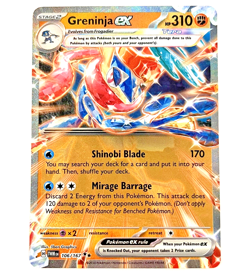 Pokemon Twilight Masquerade - Greninja ex - Ultra Rare NM+/MT - 106/167 - Image 1