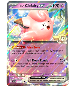 Pokemon Journey Together - Lillie's Clefairy ex - Double Rare NM+/MINT - 056/159 - Image 1