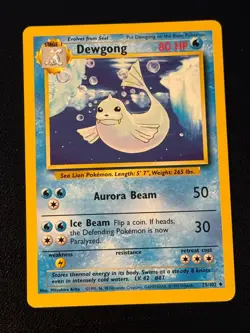 Dewgong 25/102 Pokemon Base Set Unlimited - Image 1