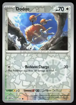 Doduo 084/165 Common 151 Pokemon Reverse Holo Near Mint - Image 1