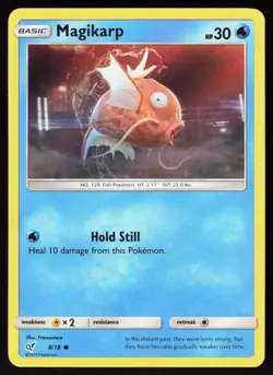 Magikarp 8/18 Common Detective Pikachu Pokemon Holo Lightly Played - Image 1