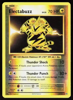 Electabuzz 41/108 Common Evolutions Pokemon Reverse Holo Lightly Played - Image 1