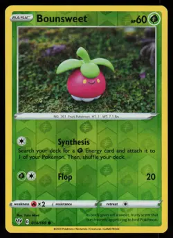 Bounsweet 014/189 Common Darkness Ablaze Pokemon Reverse Holo Lightly Played - Image 1