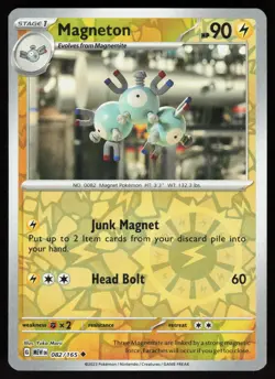 Magneton 082/165 Uncommon 151 Pokemon Reverse Holo Near Mint - Image 1