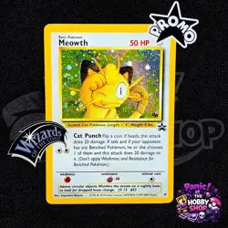 Meowth 10/53 Black Star Promo Pokemon TCG Vintage WoTC NM - Image 1