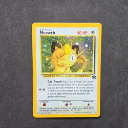 Meowth 10/53 Black Star Promo Pokemon TCG Vintage WoTC NM - Image 4