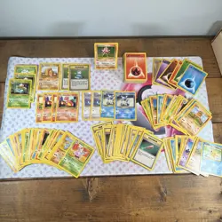 Pokemon TCG Base Set Lot Of 182 With Rares And 1 Holo Hitmonchan #24 - Image 1
