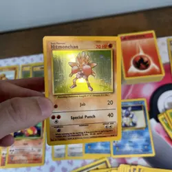 Pokemon TCG Base Set Lot Of 182 With Rares And 1 Holo Hitmonchan #24 - Image 3