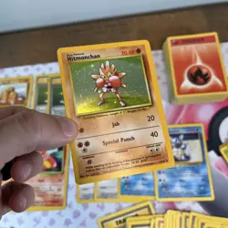 Pokemon TCG Base Set Lot Of 182 With Rares And 1 Holo Hitmonchan #24 - Image 4