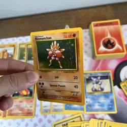 Pokemon TCG Base Set Lot Of 182 With Rares And 1 Holo Hitmonchan #24 - Image 5