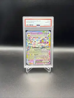 Sylveon Ex 2025 Pokemon Pre En-Prismatic Evolutions #041/131 PSA 10 - Image 1
