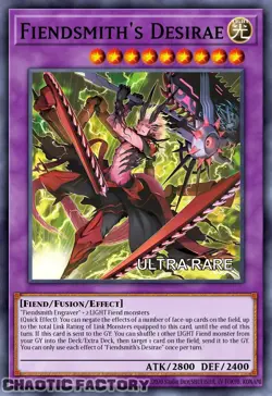 YUGIOH RA04-EN056 Fiendsmith's Desirae Ultra Rare 1st Edition NM - Image 1