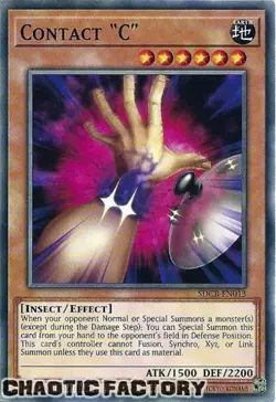 YUGIOH SDCB-EN013 Contact C Common 1st Edition NM - Image 1