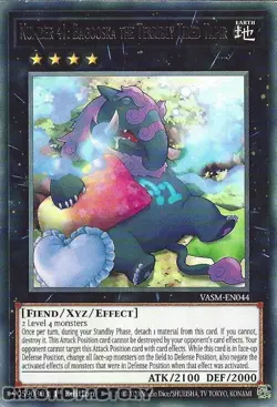 YUGIOH VASM-EN044 Number 41: Bagooska the Terribly Tired Tapir Rare 1st Edition - Image 1