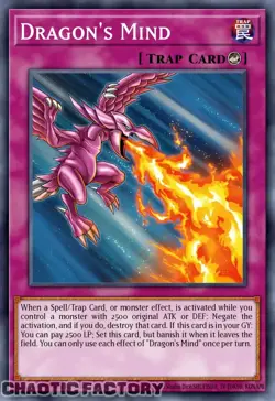 YUGIOH RA05-EN082 Dragon's Mind Super Rare 1st Edition NM - Image 1