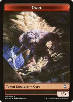Ogre MTG Streets of New Cappena Commander Token NM x4 (3/3) - Magic Card - Image 1