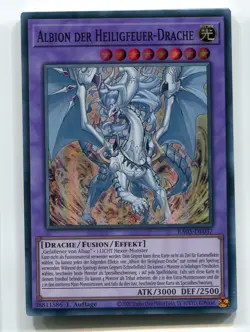 Yu-Gi-Oh! Albion der Heiligfeuer Drache Super Rare RA05-DE037 - Image 1