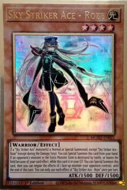 MGED-EN021 SKY STRIKER ACE - ROZE PREMIUM GOLD RARE 1ST EDITION YuGiOh CARD - Image 1
