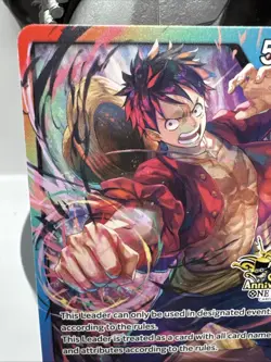 Monkey.D.Luffy One Piece CCG P-033 3rd Anniversary Leader Card 5000 Power - Image 2