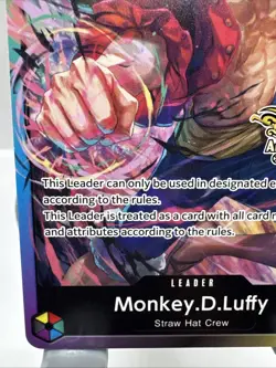 Monkey.D.Luffy One Piece CCG P-033 3rd Anniversary Leader Card 5000 Power - Image 5