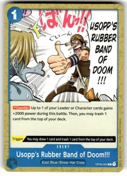 OP03-054 - Usopp's Rubber Band of Doom!!! | ONE PIECE Card Game - Image 1