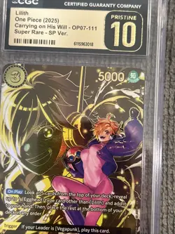 One Piece CCG Pristine 10 Lillith OP07-111 Super Rare SP - Image 5