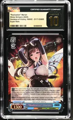 Weiss Schwarz GRADED Realization Marian E088S NIKKE SR PRISTINE 10 CGC ENGLISH - Image 1