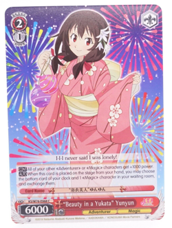 Weiss Schwarz Konosuba The Movie KS/W76-E068 C Yunyun English Card - Image 1