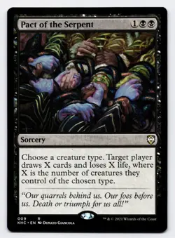 Pact of the Serpent [009] KHC Rare Non-Foil [MTG Card English] - Image 1