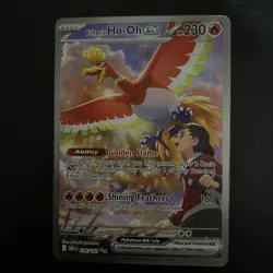 Pokemon TCG Ethan's Ho-Oh EX Card 230/182 Destined Rivals SAR NM English - Image 1