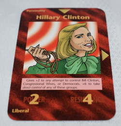 Hillary Clinton Card Limited INWO Illuminati New World Order Game - Image 1