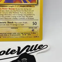 Electrode 21/102 Base Set Non Holo Rare Pokemon Card TCG MP - Image 2