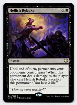 Hellish Rebuke [026/062] AFC Rare Non-Foil [MTG Card English] - Image 1