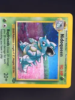 Nidoqueen 7/64 Jungle Pokemon Card Unlimited Holo Rare Moderately Played LP - Image 5