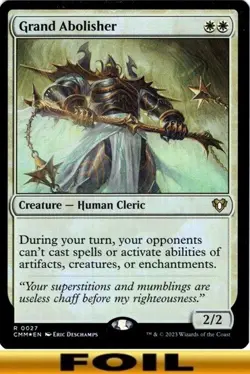 1x - Grand Abolisher - FOIL #27 - Commander Masters - NM MTG - Image 1