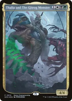 MTG English Thalia and The Gitrog Monster NM Foil - Image 1