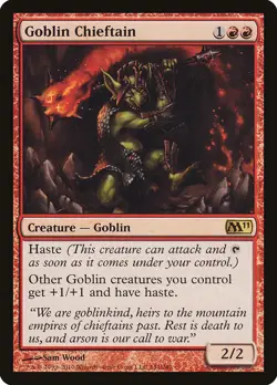 Goblin Chieftain [Magic 2011] Magic MTG - Image 1