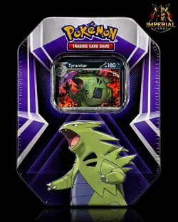 Pokemon TCG: Tyranitar Triple Whammy Collectors Tin - Factory Sealed - Image 1