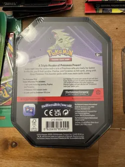 Pokemon TCG: Tyranitar Triple Whammy Collectors Tin - Factory Sealed - Image 2
