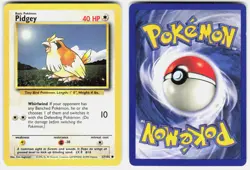 Pidgey 57/102 Common Base Set Unlimited Pokemon Lightly Played - Image 1