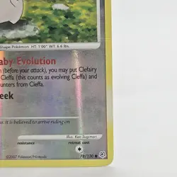 Pokemon TCG Cleffa Diamond & Pearl 78/130 Reverse Holo Common Card LP - Image 5