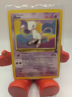Pokemon Card NM Mew #8 WoTC Black Star Promo Non-holo - Image 1