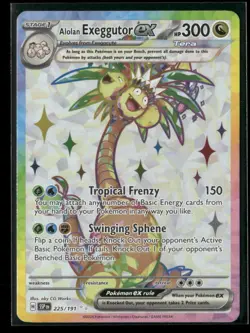 Alolan Exeggutor ex 225/191 Ultra Rare Surging Sparks Pokemon NM/M - Image 1