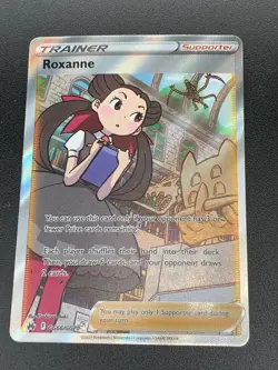 Roxanne GG66/GG70 Full Art Ultra Rare Crown Zenith Pokemon NM 2023 - Image 1