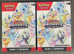 Pokemon TCG: 2x Lot Prismatic Evolutions Booster Bundles / Sealed New - Image 1