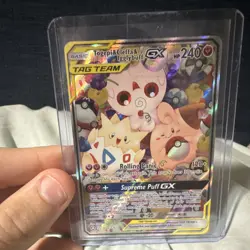 Pokemon Togepi & Cleffa & Igglybuff GX 143A/236 Full Art TAG TEAM Holo - Image 1
